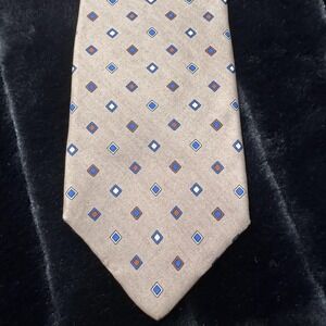 Vintage Annie Tie Mens Classic Geometric Pattern Dress Necktie 90s